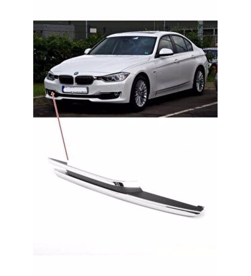 BMW F30 2012-2018 Tampon Izgarası Ön Sağ; Kapalı, Krom Çitalı Wender 51117255366S1