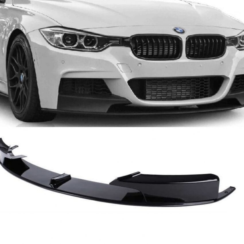 BMW F30 2012-2018 Tampon Spoyleri Ön Alt; Mat-Siyah M Performance Wender 51192291364